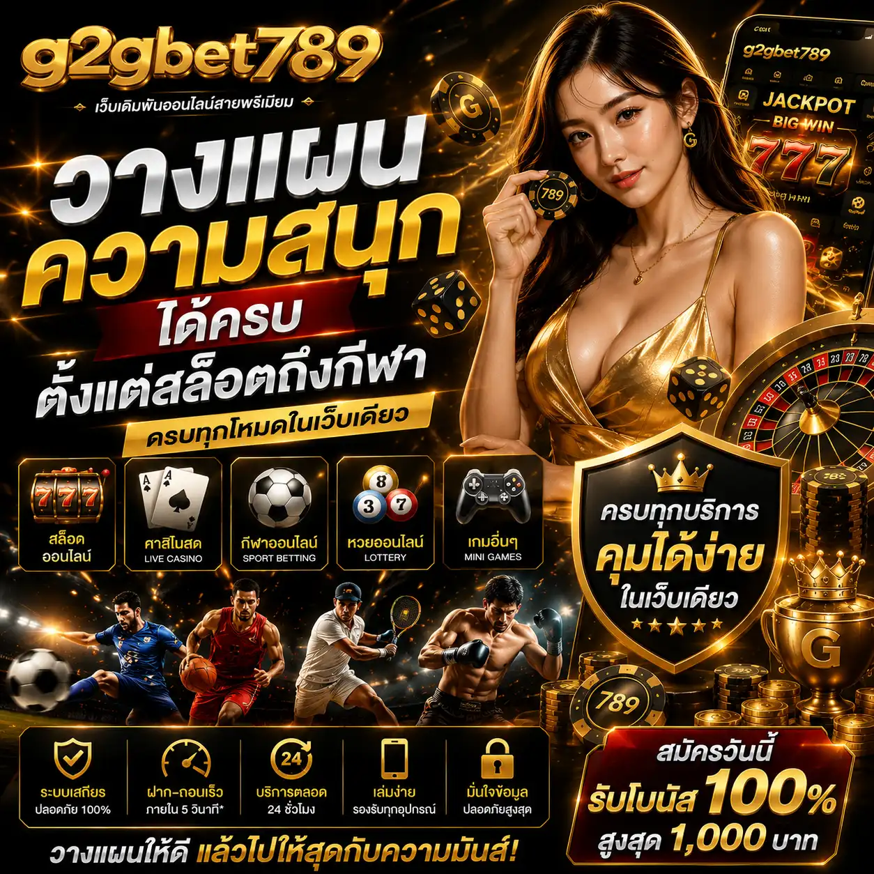 วางแผนความสนุก ได้ครบตั้งแต่สล็อตถึงกีฬา
